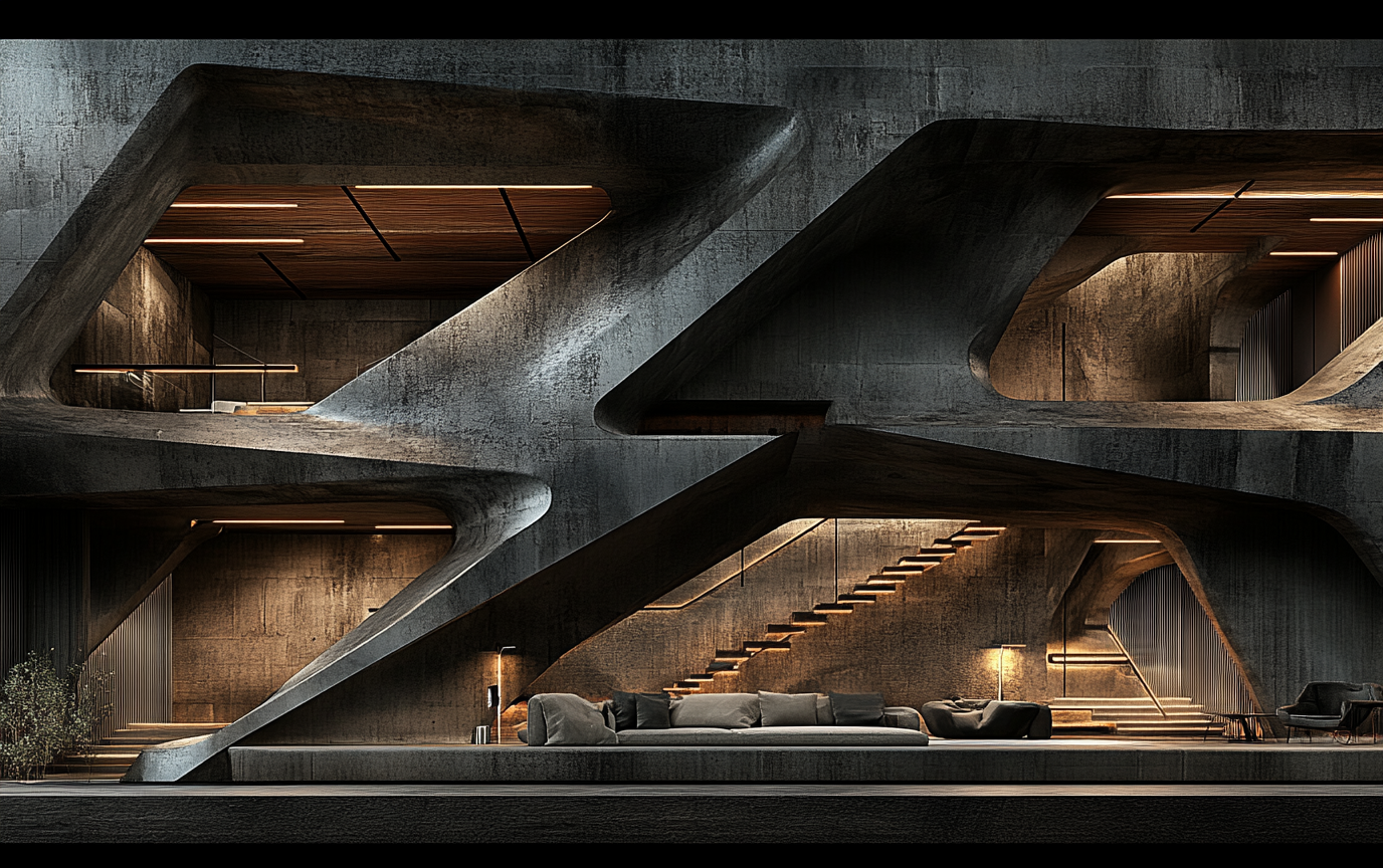 Custom steel architectural installation integrated into modern exterior environment