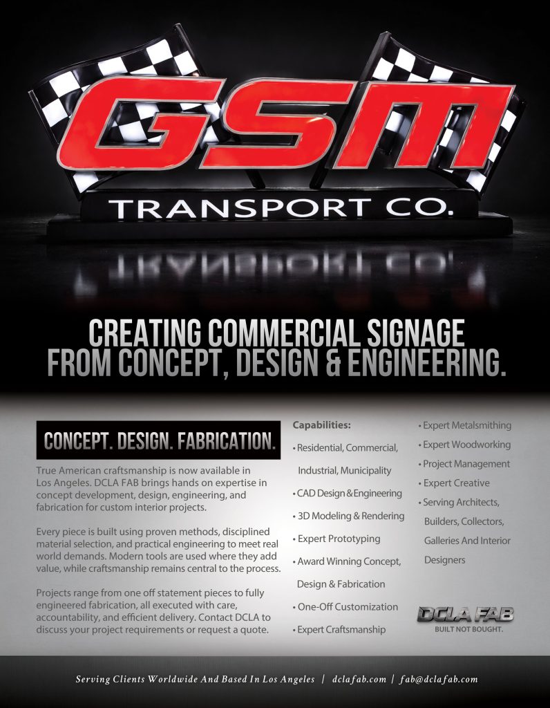 Custom Commercial Signage Fabrication GSM Transport Co Dimensional Logo Sign By DCLA FAB