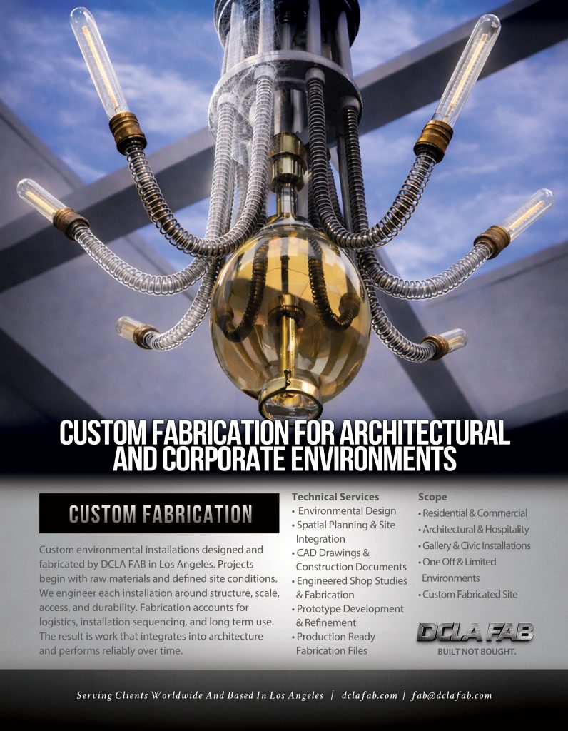 Custom Fabrication Hero Image Architectural And Corporate Environments DCLA Los Angeles