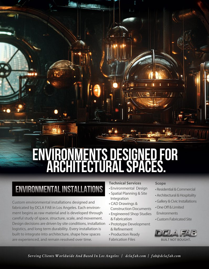DCLA FAB Environmental Installation Custom Architectural Fabrication Los Angeles