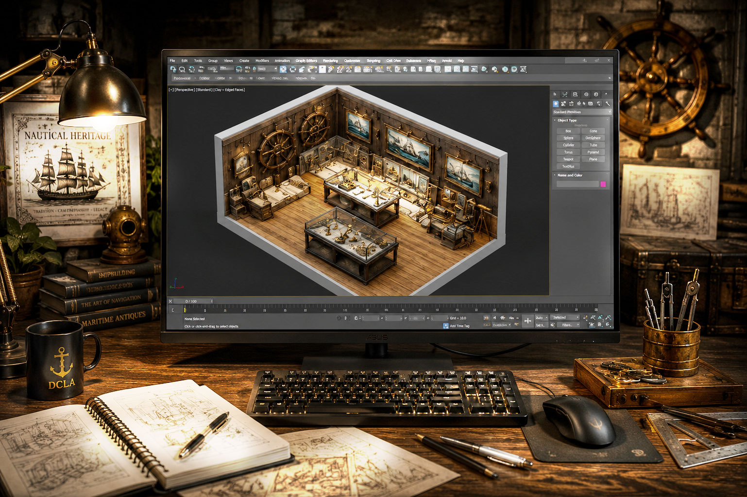 Starboard Bound 3D Modeling