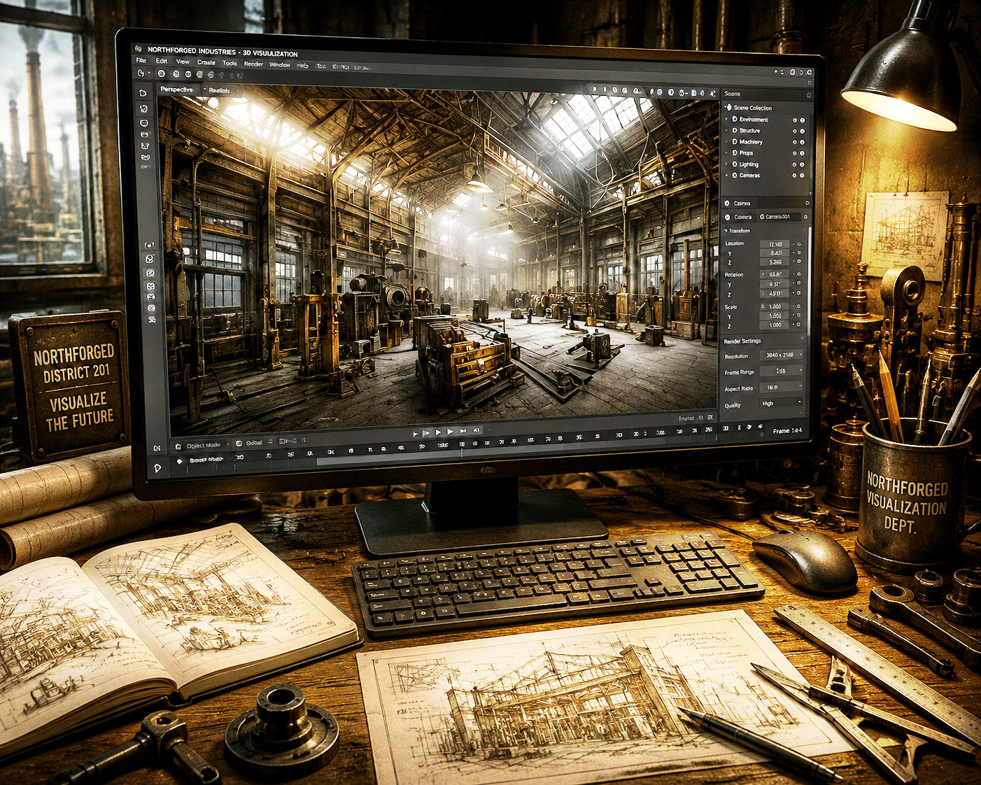 NorthForged 3D Visualization